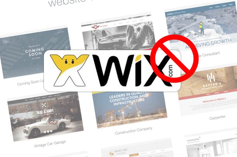 5 redenen om NIET bij Wix.com een website te maken